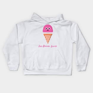 Ice Cream Cone Lover Kids Hoodie